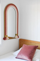 Coastal Mirror, Chunky Rope Mirror, Handmade Nautical Mirror, Rope Mirror Frame, Boho Nursery Mirror